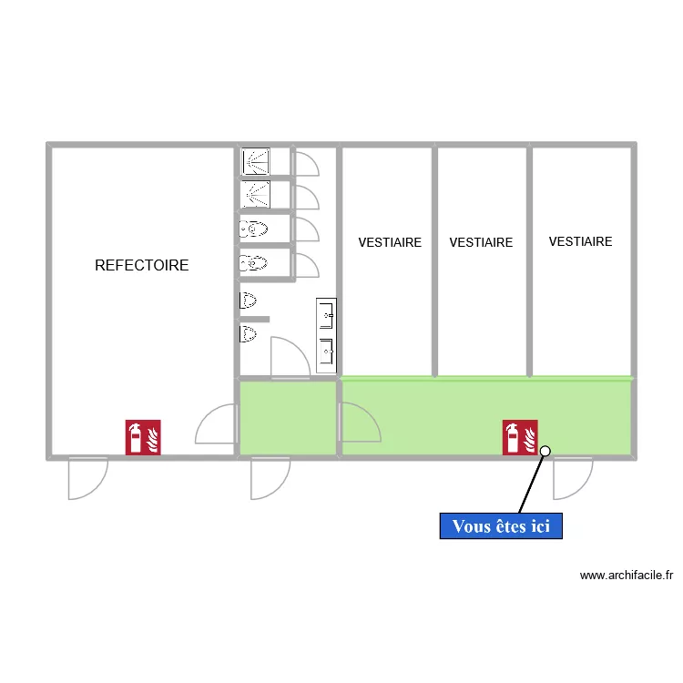 plan ecole cabucelle 1. Plan de 11  et 71 m²