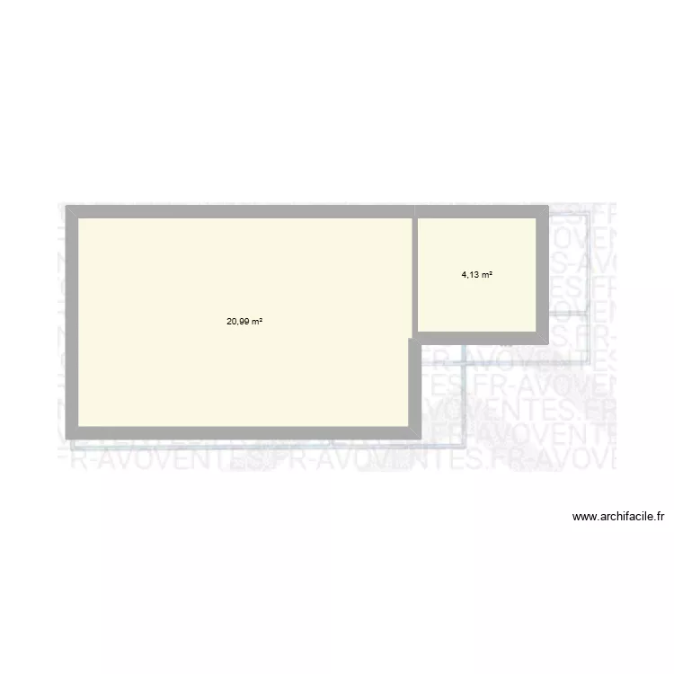 36 av general lecler 76 local. Plan de 2 et 25 m² 36 av general lecler 76 local. Plan de 2 et 25 m²