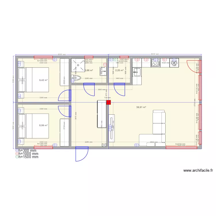 Барн новый эл роз. Plan de 