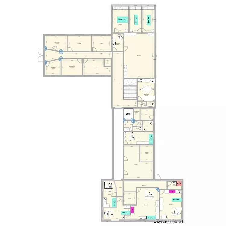 Plan RDC 3BIS. Plan de 42 et 411 m² Plan RDC 3BIS. Plan de 42 et 411 m²