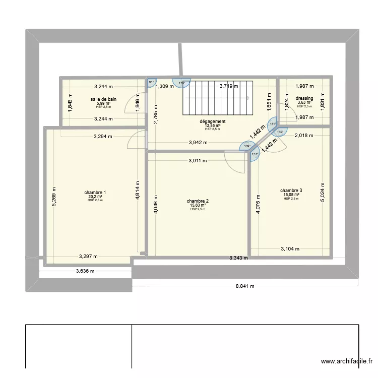 maison st cyr 1er. Plan de 