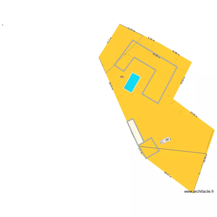plan terrain 2. Plan de 1 Pièce et 32 m² plan terrain 2. Plan de 1 Pièce et 32 m²