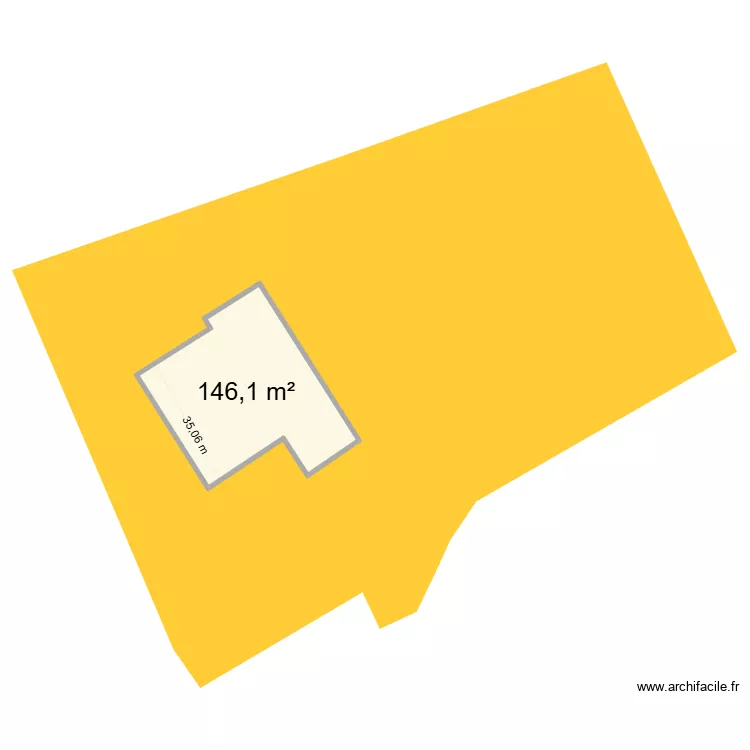 PARCELLE ST MARTIN. Plan de 1 pièce et 146 m² PARCELLE ST MARTIN. Plan de 1 pièce et 146 m²