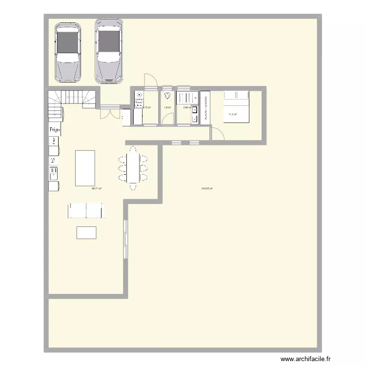 Terrain Margot 2. Plan de 