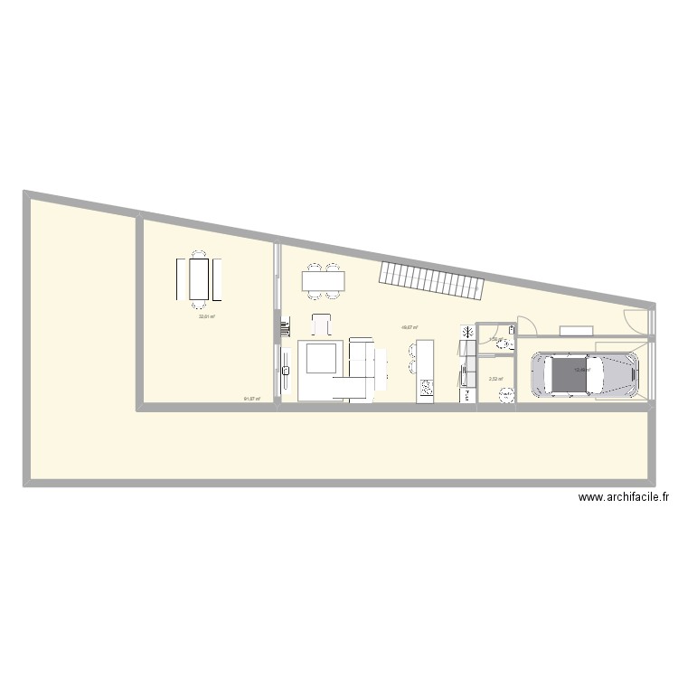 breteuil. Plan de 6 pièces et 191 m2