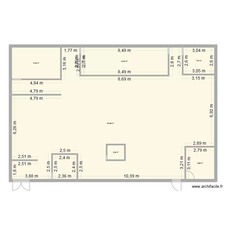 barrio loco. Plan de 6  et 250 m²