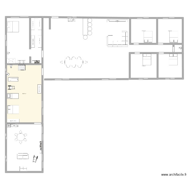 MARCO81. Plan de 4 pièces et 107 m2