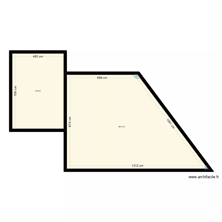 Garage B1 RDC. Plan de 