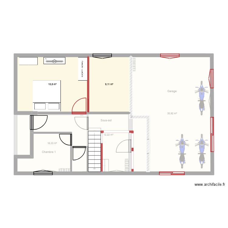 nouveaux plans extention maison. Plan de 8 pièces et 179 m2