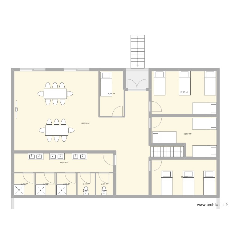 ajout petit manege. Plan de 16 pièces et 684 m2