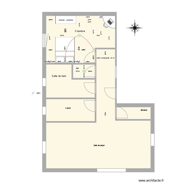 timeo lettel. Plan de 0 pièce et 0 m2