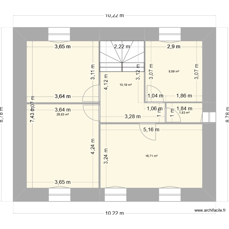 2eme étage Tilou. Plan de 0 pièce et 0 m2