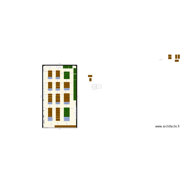 PLAN DEXT 2024  DIMENSION. Plan de 1 pièce et 450 m2