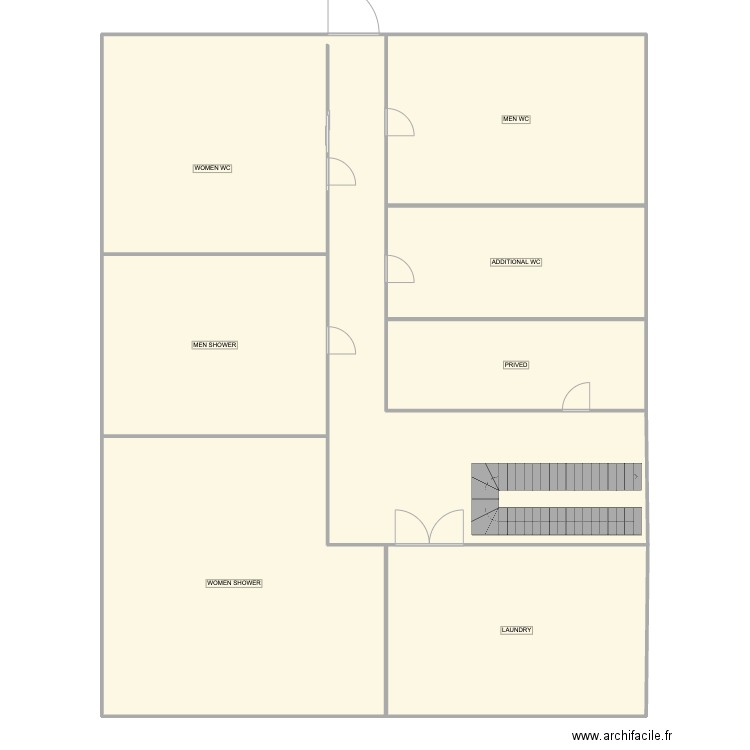 EVACUATION PLA (BASEMENT). Plan de 7 pièces et 314 m2
