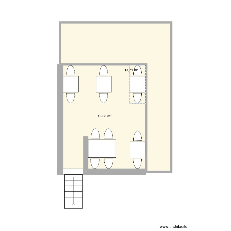 patio. Plan de 0 pièce et 0 m2