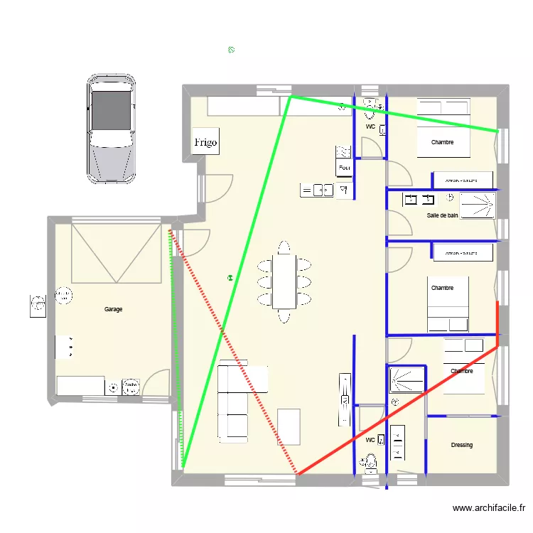 volets roulants. Plan de volets roulants. Plan de