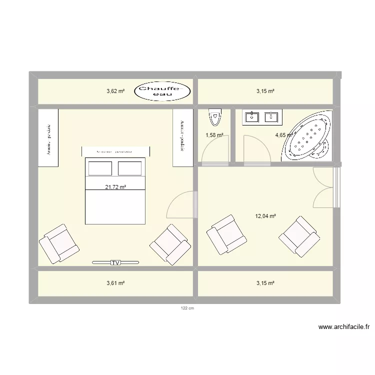 Grenier Chapitrale Nord - 221223. Plan de 