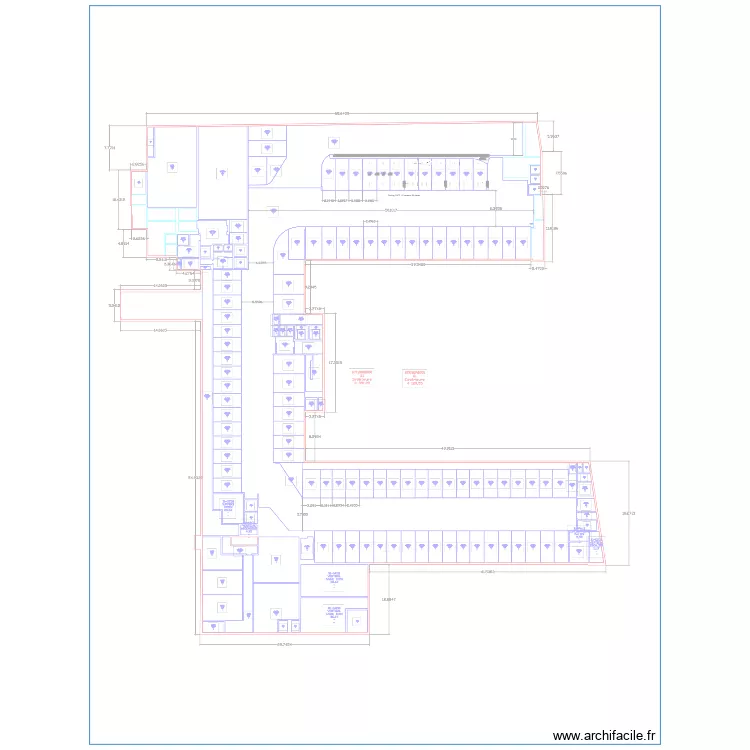Parking SNCF 84 places . Plan de 