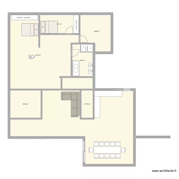 Mason 4. Plan de 6 et 93 m² Mason 4. Plan de 6 et 93 m²
