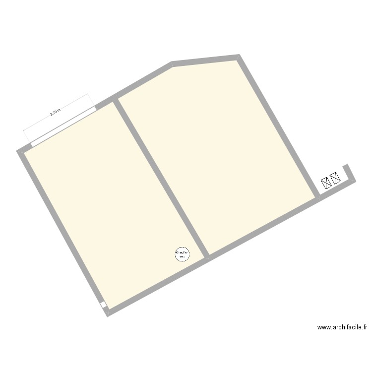 VI0312AN. Plan de 1 pièce et 106 m2
