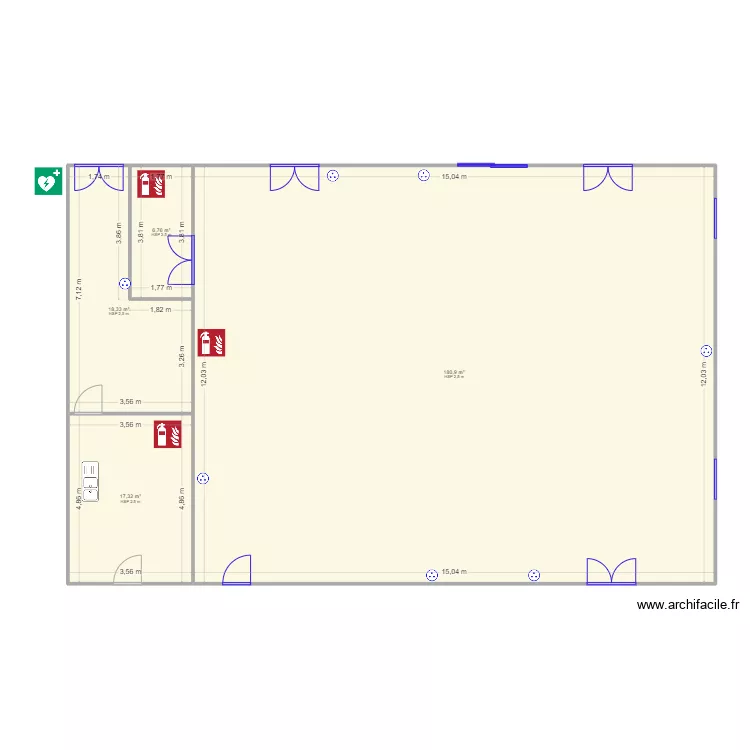 Salle Rodelinghem. Plan de 