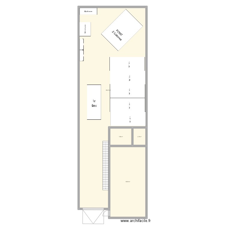 garage 1. Plan de 4 pièces et 268 m2