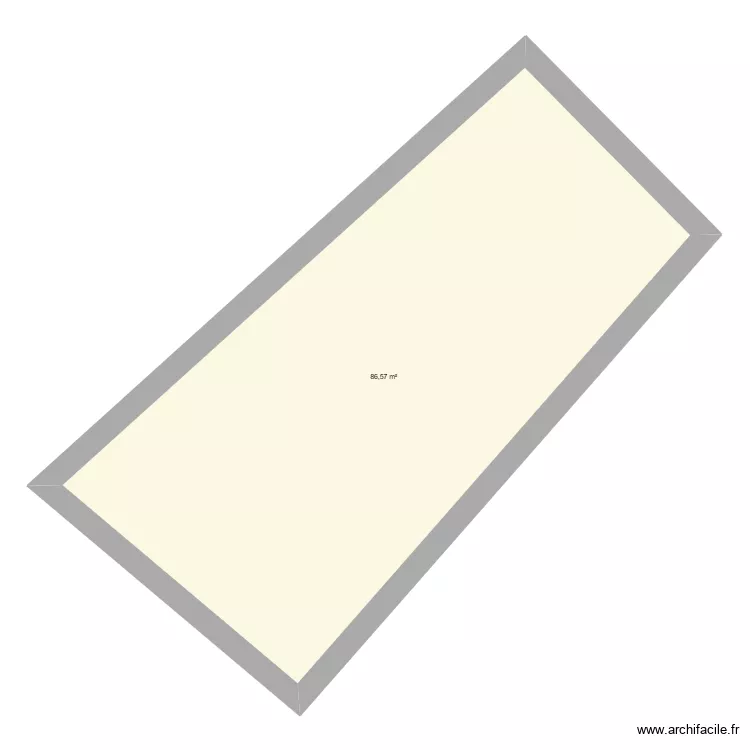 Appartement. Plan de 3  et 82 m²