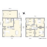 plan maison vide séjour