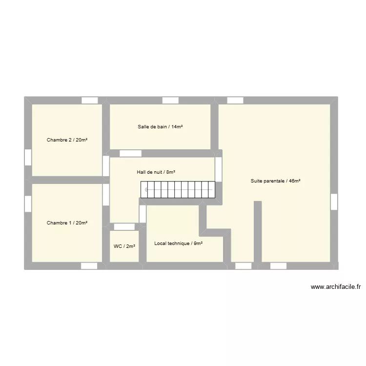 Etage. Plan de 7 et 54 m² Etage. Plan de 7 et 54 m²