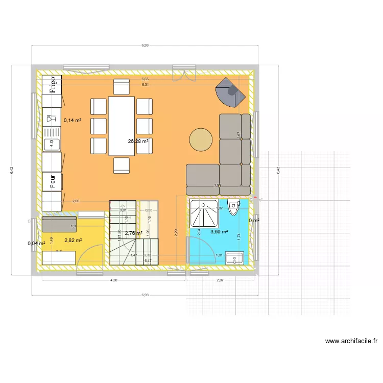 Chalet 30.08.2026. Plan de 24 Pièces et 94 m²