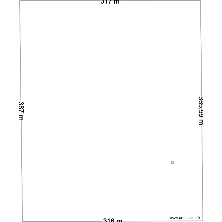 SDB. Plan de 2  et 122332 m²