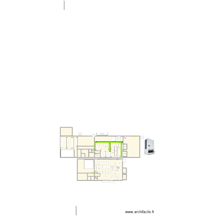 ligne MM 2025. Plan de 29 pièces et 3075 m2