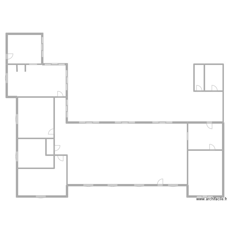 RAFFIN F. Plan de 11 pièces et 391 m2