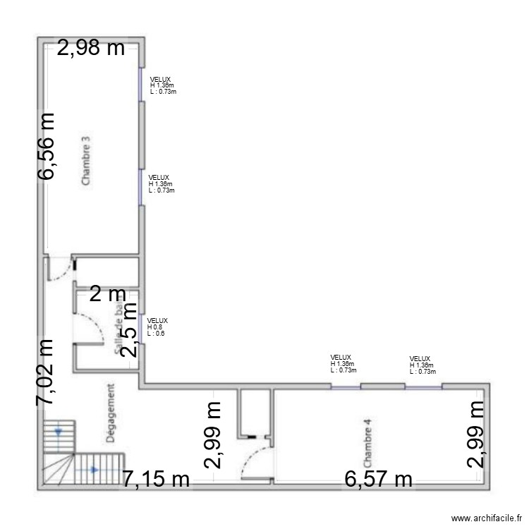 Plan R+ Millet. Plan de 0 pièce et 0 m2