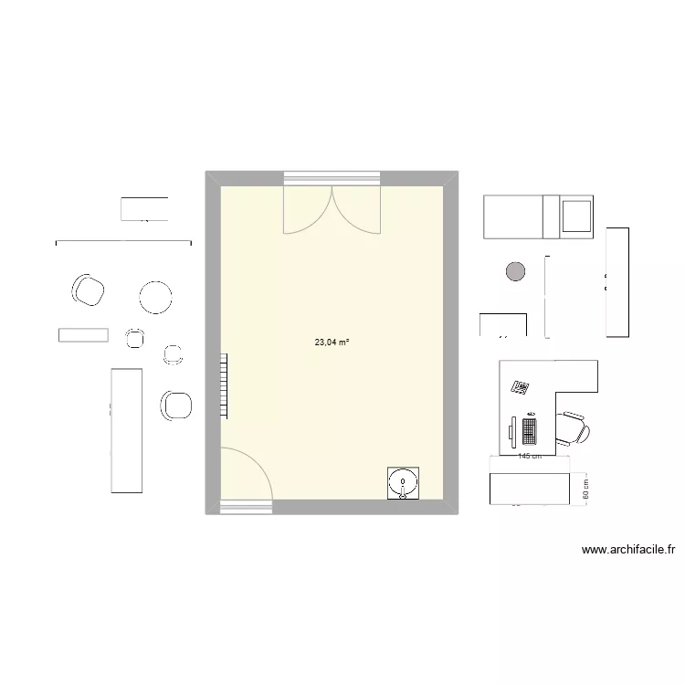Plan cabinet 1. Plan de 