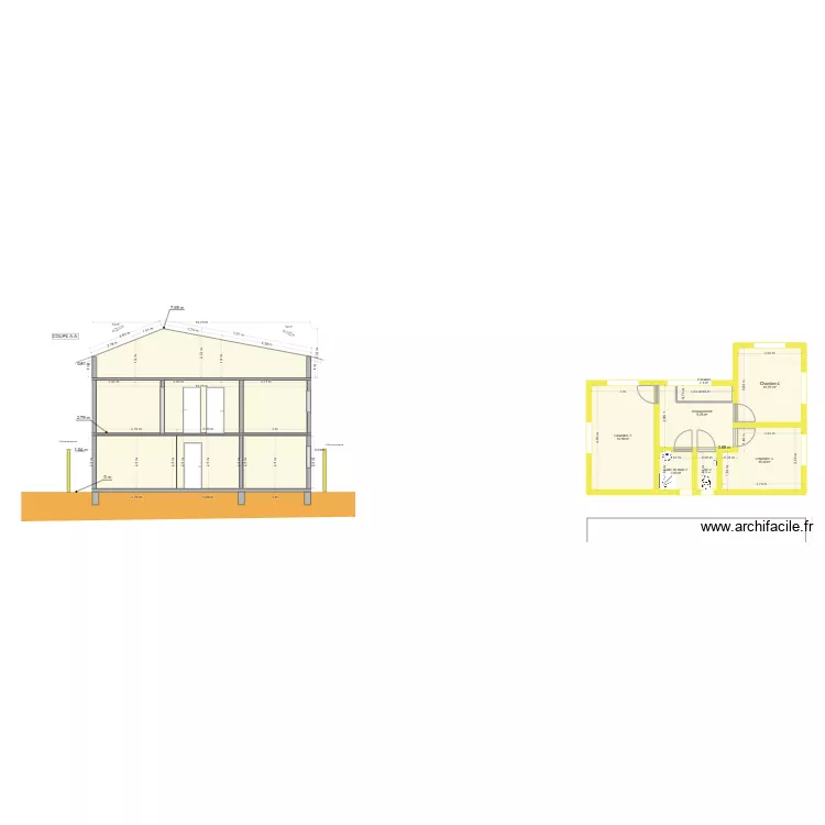 Maison Mana 3 fa&ccedil;ade. Plan de 