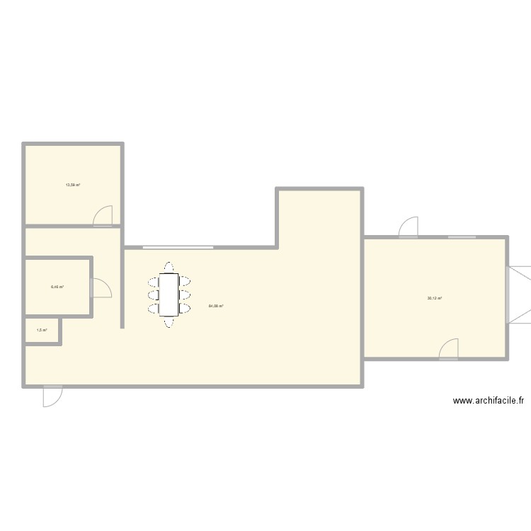 Maison 2. Plan de 5 pièces et 136 m2