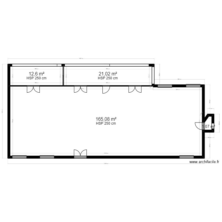 94B38P_existant_291223_vtf. Plan de 4 pièces et 200 m2