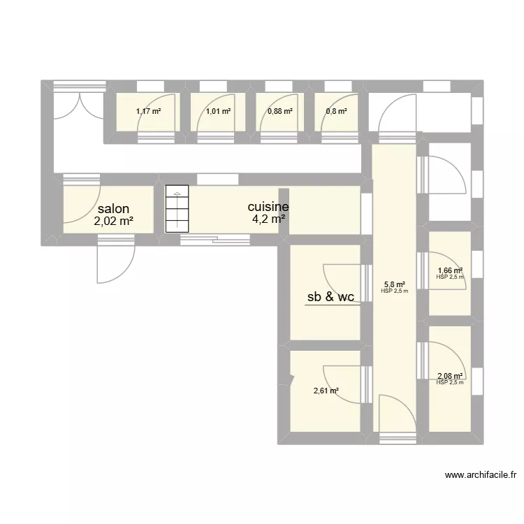 ighrem. Plan de 11  et 25 m²
