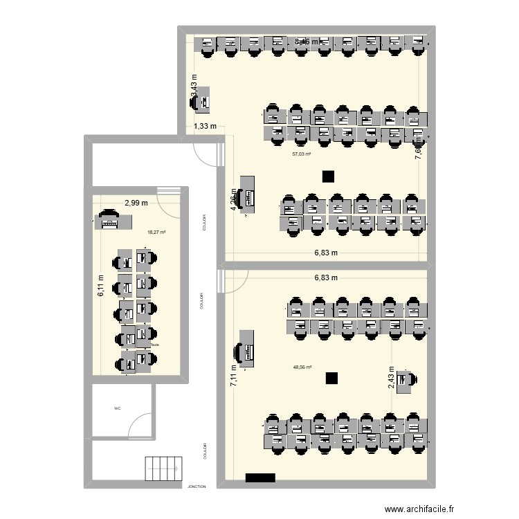 askcall. Plan de 3 pièces et 124 m2