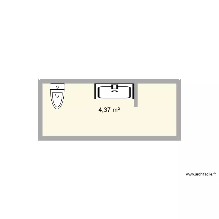 salle de bain amor. Plan de 1 et 4 m² salle de bain amor. Plan de 1 et 4 m²