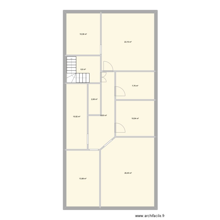 dragui. Plan de 10 pièces et 120 m2