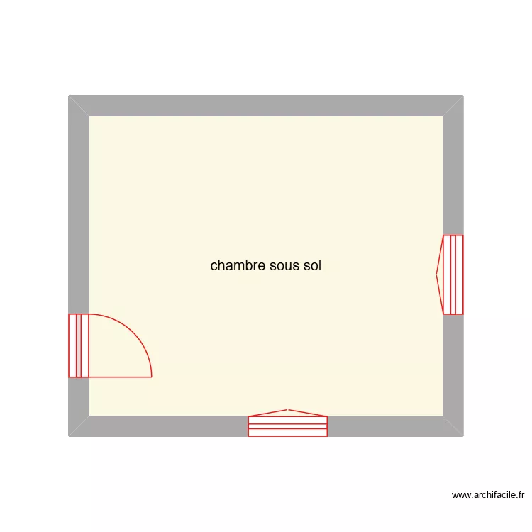 KONAJ ss sol &eacute;tape 3. Plan de 1  et 17 m²