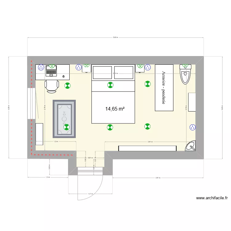 Yssingeaux Le Besset Den Dulk M. Chambre. Plan de 