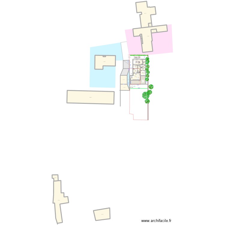 Dom V4. Plan de 27 pièces et 1692 m2