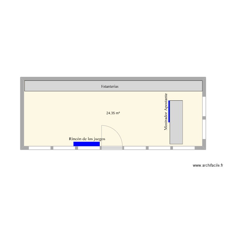 55470_Nuevo. Plan de 1 pièce et 24 m2