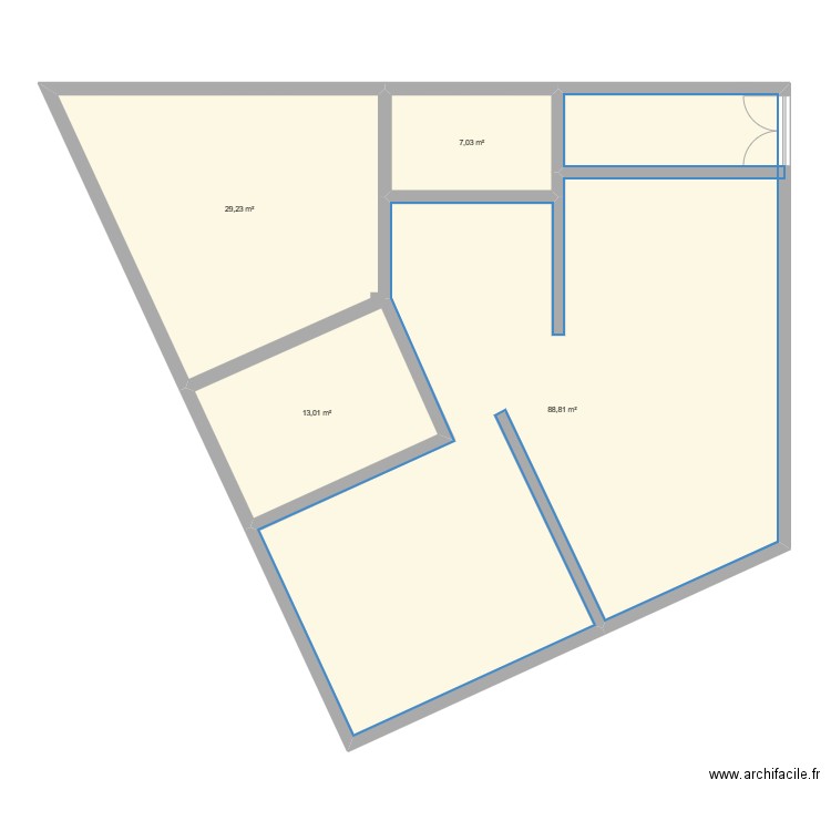 102. Plan de 4 pièces et 138 m2