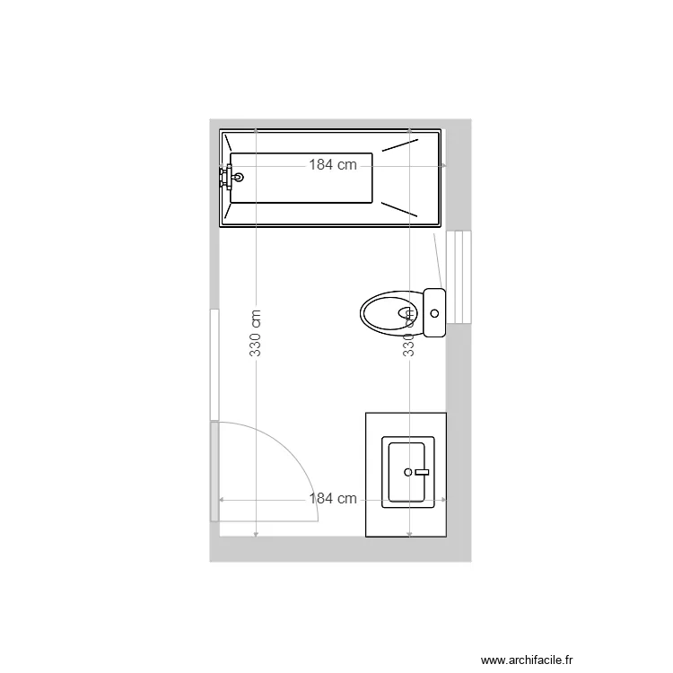 Marault vers. Baignoire. Plan de 