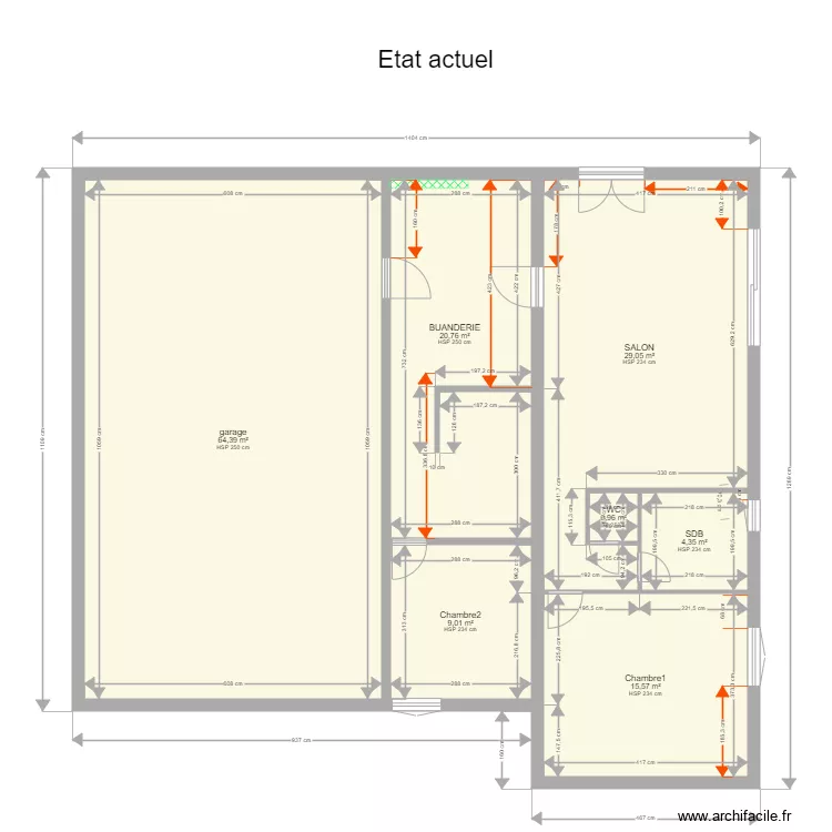 Maison ZI PIC - Interieur. Plan de 