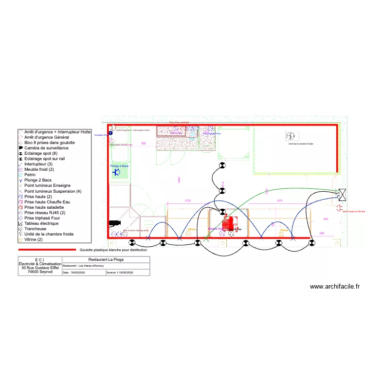 La Piega Haras Annecy. Plan de 